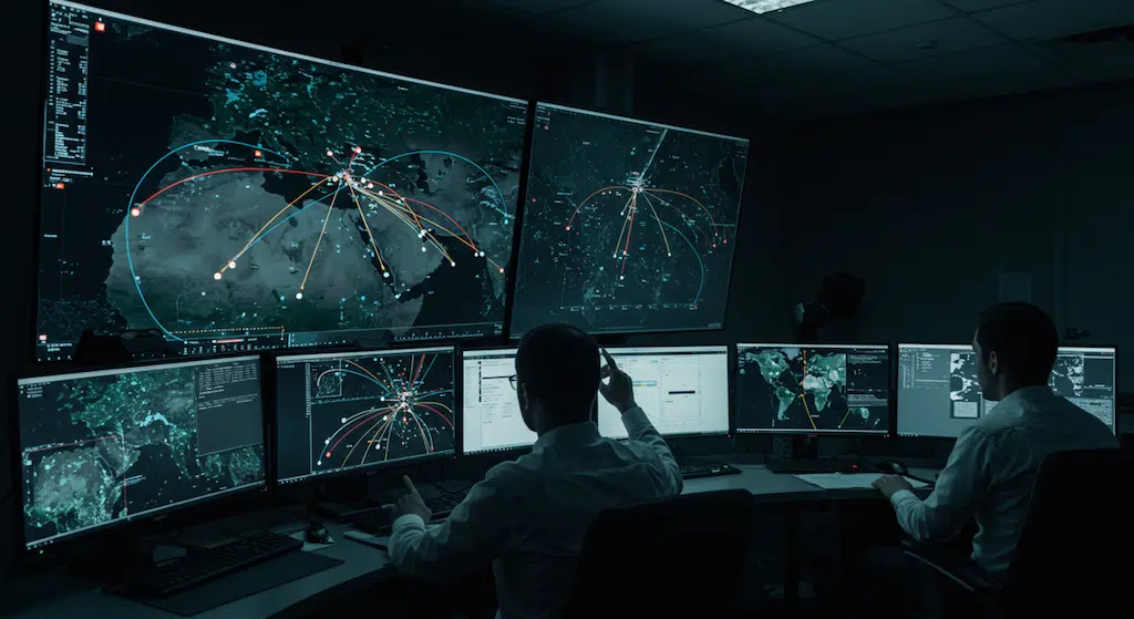 Futuristic server room